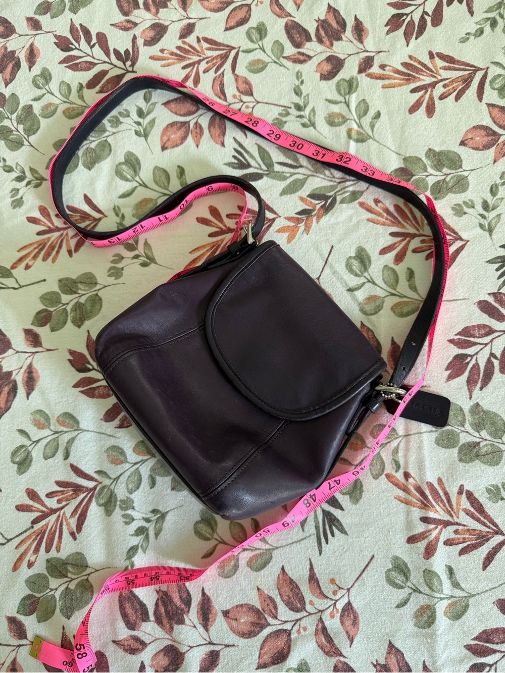 COACH Rare Vintage Plum Leather Crossbody - Picture 12 of 12